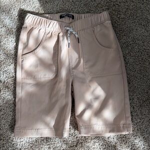Kenneth Cole Beige Drawstring Utility Shorts